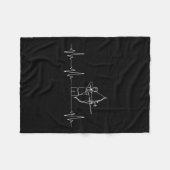 Bow Hunting Archer Funny Archery Fleecedecke (Vorderseite (Horizontal))