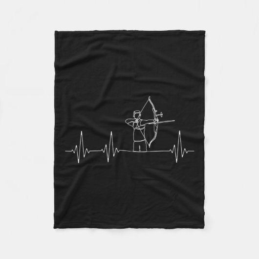 Bow Hunting Archer Funny Archery Fleecedecke (Vorderseite)