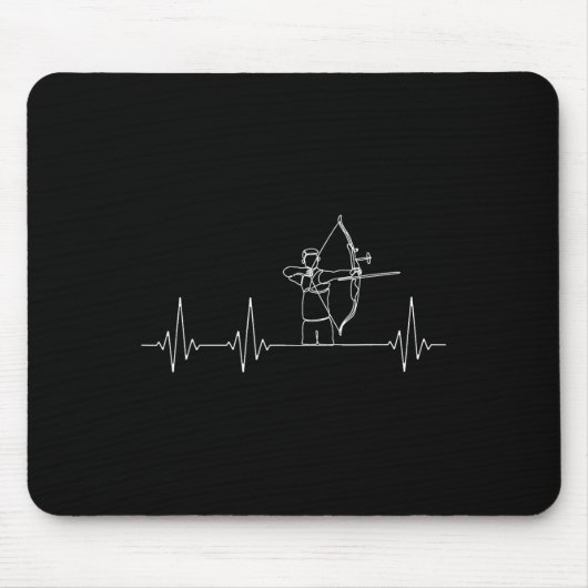 Bow Hunting Archer Funny Archery Mousepad (Vorne)