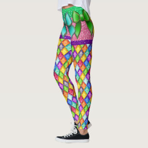 Bow Illusion Diamonds Pop Mode Leggings