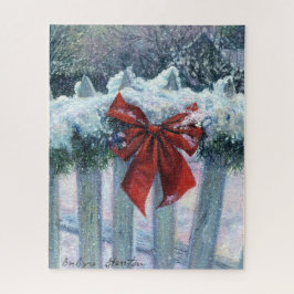 "Bow in the Snow" Jigsaw-Puzzle Puzzle