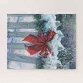 "Bow in the Snow" Jigsaw-Puzzle Puzzle (Horizontal)