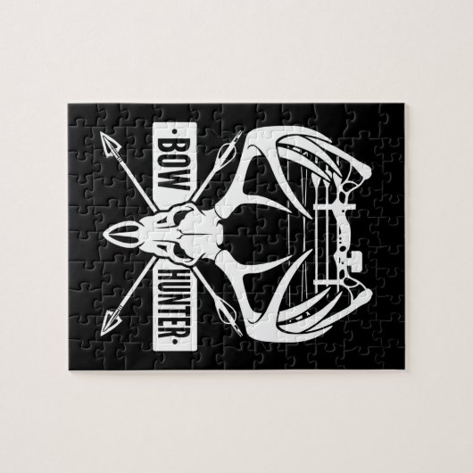 Bow Jagd auf Hirschhaut-Compound Bow Bogengeschenk Puzzle (Horizontal)