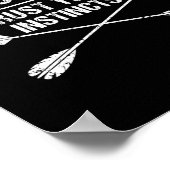 Bow Jagd Bogenschießen instinktiv Poster (Ecke)