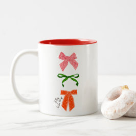 Bow Jolly Little Things Weihnachten Zweifarbige Tasse