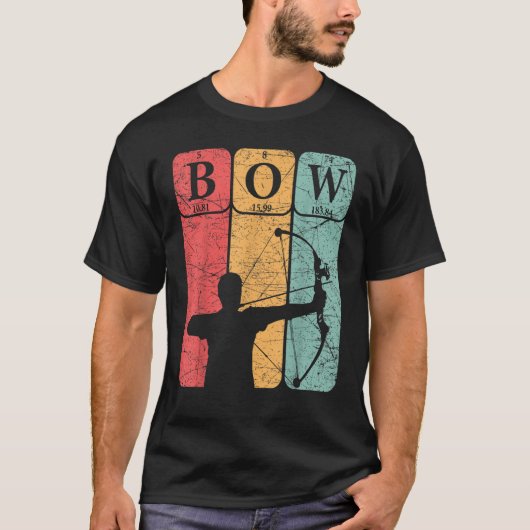 Bow Junter Periodische Tischelemente Bow Jäger Arc T-Shirt (Vorderseite)