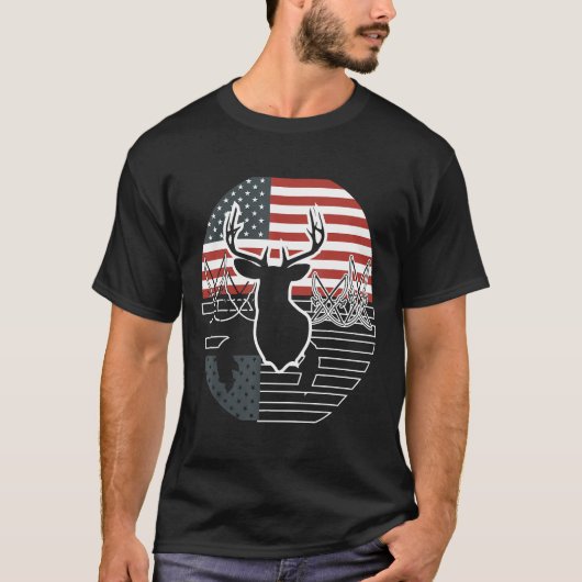 Bow Junting American Flag T-Shirt (Vorderseite)