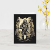 Bow Junting Bigfoot Funny Hunting Gift Karte (Gelbe Blume)