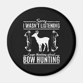 Bow Junting Deer Hunter Arrow Magnet (Vorne)