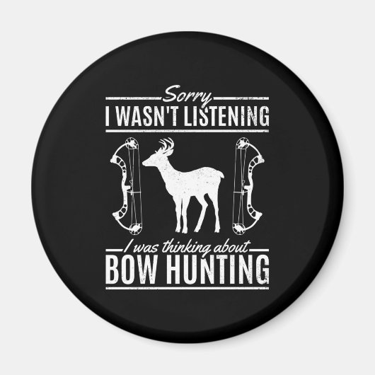 Bow Junting Deer Hunter Arrow Magnet (Vorne)