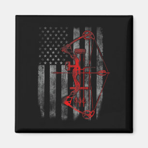 Bow Junting Flag Archery Funny Junting Gift Magnet
