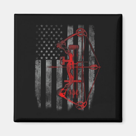 Bow Junting Flag Archery Funny Junting Gift Magnet (Vorne)