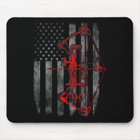 Bow Junting Flag Archery Funny Junting Gift Mousepad (Vorne)
