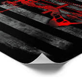 Bow Junting Flag Archery Funny Junting Gift Poster (Ecke)