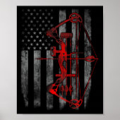 Bow Junting Flag Archery Funny Junting Gift Poster (Vorne)