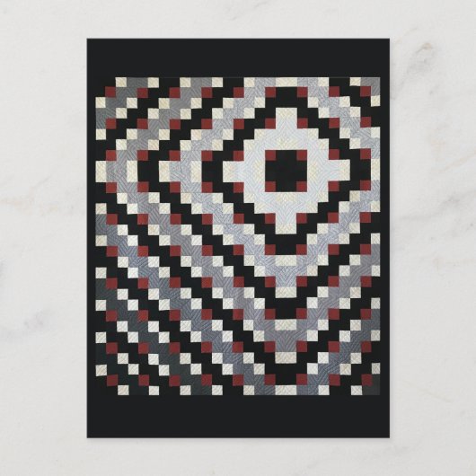 Bow-Krawatte-9-Patch-Postkarte Postkarte (Vorderseite)