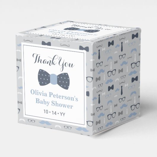 Bow Krawatte Baby Showbox Geschenkschachtel (Vorderseite)