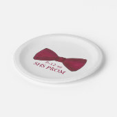 Bow Krawatte Bowtie Formal Prom Hochzeit Custom Te Pappteller (Schrägansicht)