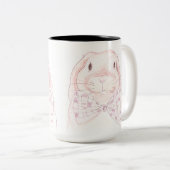 Bow Krawatte Bunny Tasse (VorderseiteRechts)