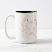 Bow Krawatte Bunny Tasse (Links)
