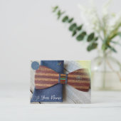 Bow Krawatte Business Card Visitenkarte (Stehend Vorderseite)