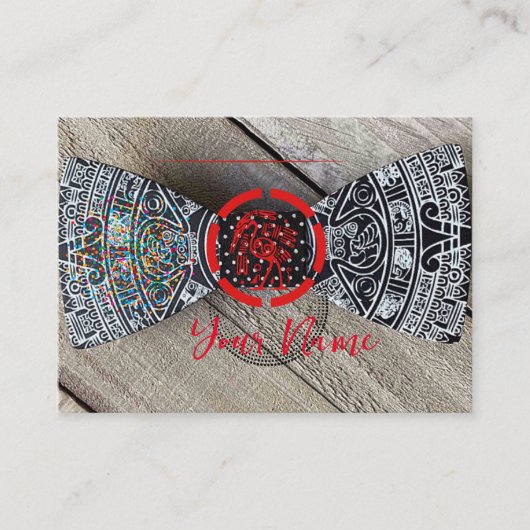 Bow Krawatte Business Card Visitenkarte (Vorderseite)