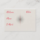 Bow Krawatte Business Card Visitenkarte (Rückseite)