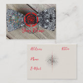 Bow Krawatte Business Card Visitenkarte (Vorne/Hinten)