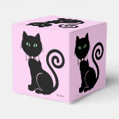 Bow Krawatte Cat Favor Box Geschenkschachtel (Rückseite)