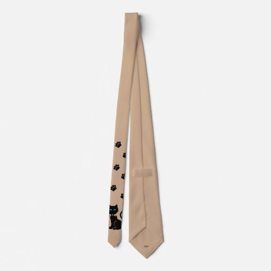 Bow Krawatte Cat Light Brown (Rückseite)