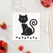 Bow Krawatte Cat Napkins Serviette (Beispiel)