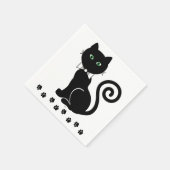 Bow Krawatte Cat Napkins Serviette (Ecke)