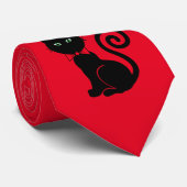 Bow Krawatte Cat Red (Gerollt)