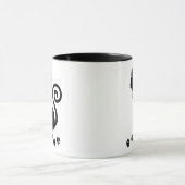 Bow Krawatte Cat Tasse (Zentrum)