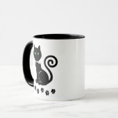 Bow Krawatte Cat Tasse (Vorderseite Links)