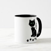 Bow Krawatte Cat Tasse (VorderseiteRechts)