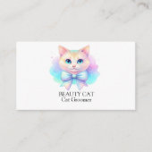 Bow Krawatte Cat Visitenkarte (Vorderseite)