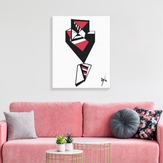 Bow-Krawatte Leinwanddruck (Insitu (Wohnzimmer))