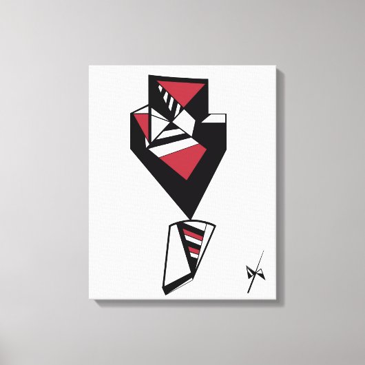 Bow-Krawatte Leinwanddruck (Vorderseite)