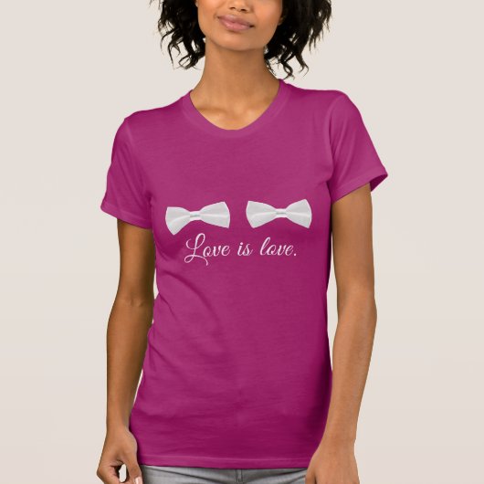 BOW KRAWATTE LIEBE -.png T-Shirt (Vorderseite)