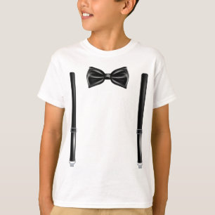 Bow-Krawatte mit Suspendern - Bowtie für Hochzeit T-Shirt