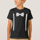 Bow-Krawatte mit Suspendern - Bowtie für Hochzeite T-Shirt (Vorderseite)