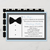 Bow Krawatte Oh Boy Baby Dusche Einladung (Vorne/Hinten)