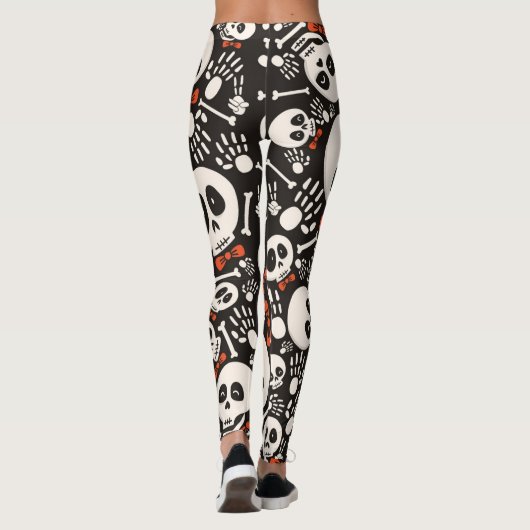 Bow Krawatte Skull Leggings (Rückseite)