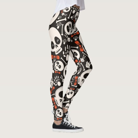 Bow Krawatte Skull Leggings (Rechts)