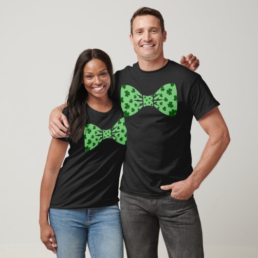 Bow Krawatte St Patricks Day Irish Funny Kleeblatt T-Shirt (Unisex)