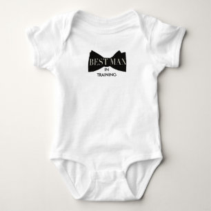Bow-Krawatte-Trauzeuge Baby Strampler