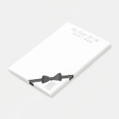 Bow Krawatte Trauzeuge Trauzeugen Gastgeschenk Hoc Post-it Klebezettel (angewinkelt)