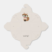 Bow Krawatte und Brille Hipster Brown Fox Personal Geschenkschachtel (Ungefaltet)
