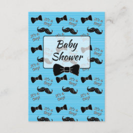 Bow Krawatte und Mustache Baby Dusche Einladung